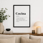 Cuadro Living Comedor Cocina Definicion Significado Arte Marco Negro