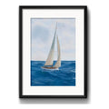Cuadro Vela Velero Mar Pescador Brs2 Decoracion Con Paspartú Marco Negro