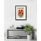Cuadro Flower Market Berlin Flores 53x43cm Con Paspartú Marco Negro