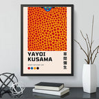 Cuadro Yayoi Kusama Arte Japones Exposición Infinity Nets Marco Negro