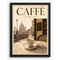 Cuadro Café Roma Il Piaciere Italiano Cocina Retro Vintage Marco Negro