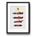 Cuadro Formula 1 Ferrari Autos Carrera Modelos Con Paspartu