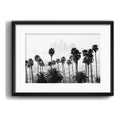 Cuadro Los Angeles En Blanco Y Negro 53x43cm Con Paspartú Marco Negro