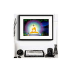 Cuadro Buda Budismo Meditacion Zen Feng Shui Con Paspartu