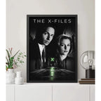 Cuadro The X-files Los Archivos X Serie Tv Arte Retro Brs2 Marco Negro