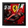 Cuadro Ferrari Sf-24 Fórmula 1  Auto Deportivo Coleccion Marco Negro