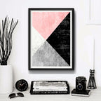 Cuadro Geometrico Abstracto Escandinavo Moderno Decoracion