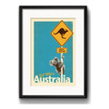 Cuadro Australia Koala Caguro Ciudad Decoracion Con Paspartú