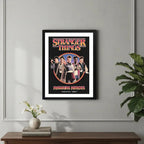 Cuadro Stranger Things V Serie Tv Personajes Arte Decoracion Marco Negro