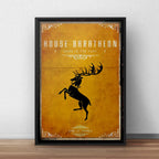 Cuadro Casas De Game Of Thrones Juego De Tronos Decoracion