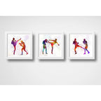 Set 3 Cuadros Artes Marciales Pop Art Mma Gym Decoracion