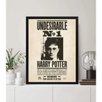 Cuadro Harry Potter Undesirable Indeseable N 1 Pelicula Arte Marco Negro
