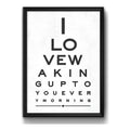Cuadro Test Visual Frase Amor Love Regalo Decoracion