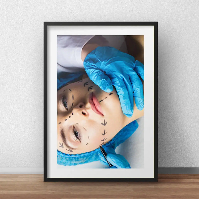 Cuadro Estetica Plastica Botox Lipo Clinica Arte Paspartu