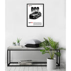 Cuadro Audi Rs6 Avant Auto Modelo Coche Deportivo Decoracion Marco Negro