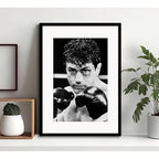 Cuadro Raging Bull Toro Salvaje Robert De Niro Con Paspartú Marco Negro