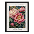Cuadro Peonías Elegantes William Morris Botanico Flores Flores Elegantes De William Morris 1 Marco Negro