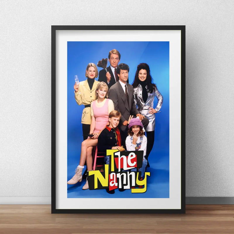 Cuadro The Nanny La Niñera Serie Br2 Decoracion Con Paspartú Marco Negro