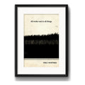 Cuadro Walt Whitman Minimalista Escritor Poeta Con Paspartú Marco Negro