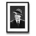 Cuadro Carlos Gardel Tango Cantante Decoracion Con Paspartu Marco Negro