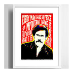 Cuadro Pablo Escobar Frase Pop Art Decoracion Con Paspartú