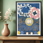 Cuadro Dormitorio Living Hilma Af Klint Arte Infancia N. 1 Marco Negro