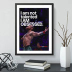 Cuadro Conor Mcgregor Frase Motivacional Deporte Mma Ufc Gym Marco Negro