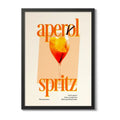 Cuadro Aperol Arte Cocktail Drink Bar Pub Cocina Decoracion Aperol Spritz 2 Marco Negro