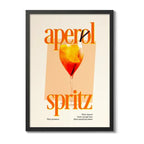 Cuadro Aperol Arte Cocktail Drink Bar Pub Cocina Decoracion Aperol Spritz 2 Marco Negro
