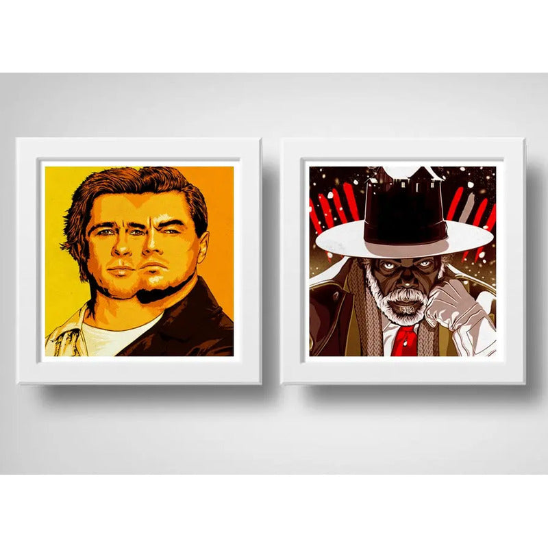 Set 2 Cuadros Tarantino Pop Art Peliculas Cine Decoracion