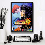 Cuadro King Of Fighters 98 Game Retro Videojuego Gamer Marco Negro