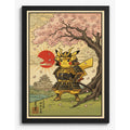 Cuadro Pikachu Samurai Ninja Guerrero Japón Pokemon Anime Marco Negro