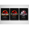 Set 3 Cuadros Jurassic Park Pelicula Trilogia Decoracion