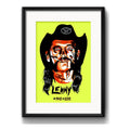 Cuadro Lemmy Kilmister Motorhead Metal Decoracion C Paspartú Marco Negro