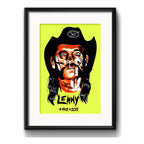 Cuadro Lemmy Kilmister Motorhead Metal Decoracion C Paspartú Marco Negro