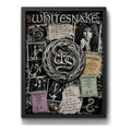 Cuadro Whitesnake Banda Hard Rock David Coverdale Colección De Recuerdos Negro