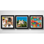 Set 3 Cuadros Olinda Pernambuco Recife Brasil Carnaval Arte