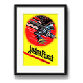 Cuadro Judas Priest Heavy Metal Brs2 Decoracion Con Paspartú Marco Negro