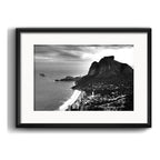 Cuadro Rio De Janeiro Fotos Blanco Negro Brs9 Con Paspartú Piedra Da Gávea Con Marco Negro