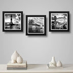 Set 3 Cuadros Salvador Bahia Brasil Faro Playas Decoracion