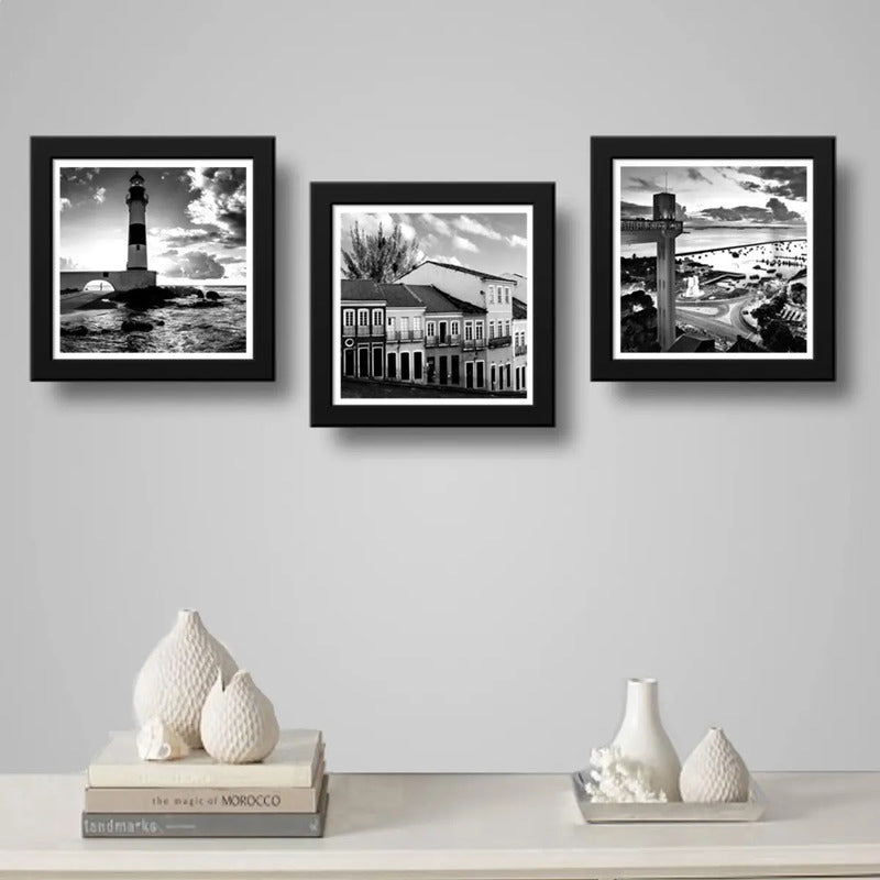 Set 3 Cuadros Salvador Bahia Brasil Faro Playas Decoracion
