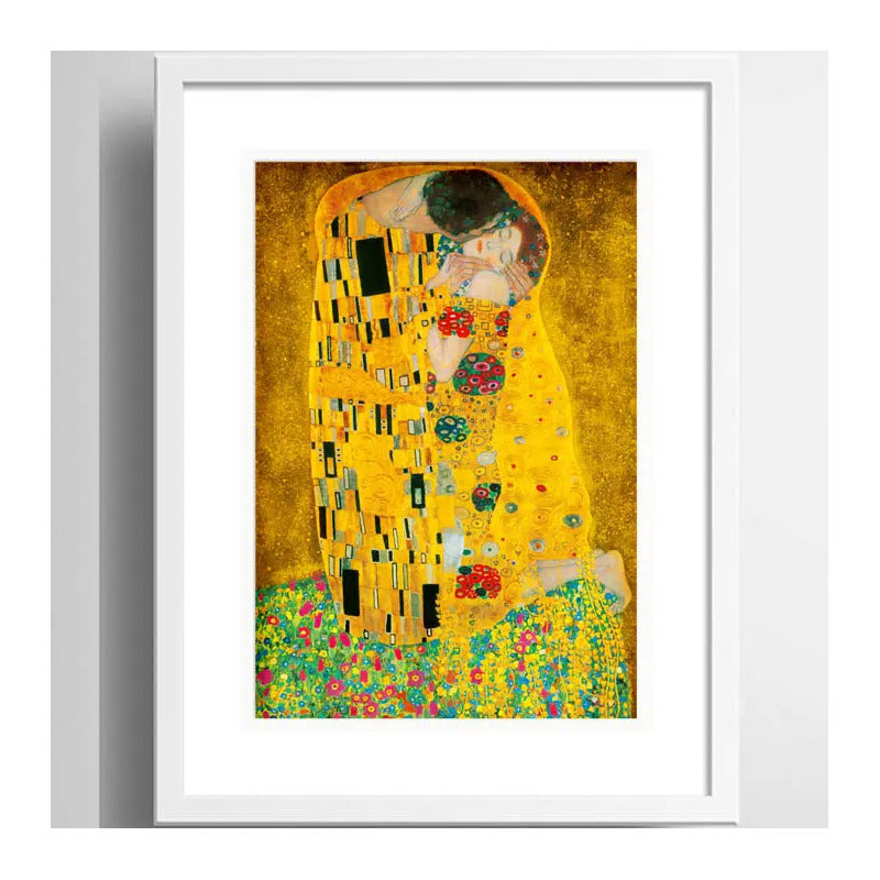 Cuadro Gustav Klimt El Beso Kiss Art Decoracion Con Paspartú