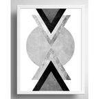 Cuadro Geometrico Abstracto Escandinavo Moderno Decoracion