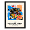Cuadro Basquiat Sin Título Cráneo Arte Urbano Decoración Marco Negro