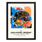 Cuadro Basquiat Sin Título Cráneo Arte Urbano Decoración Marco Negro
