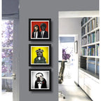 Set 3 Cuadros Perro El Padrino Pulp Fiction Taxi Driver Cine