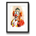 Cuadro Payaso Circo Retro Arte Decoracion Con Paspartú