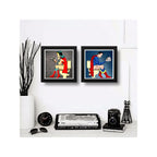 Set 2 Cuadros Superman Mujer Maravilla Baño Héroes Comics