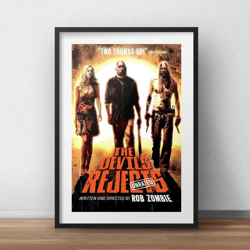 Cuadro The Devil's Rejects Pelicula Terror Con Paspartú Marco Negro