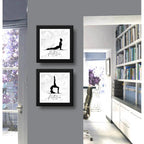 Set 2 Cuadros Pilates Gym Musculacion Gimnasio B2 Decoracion